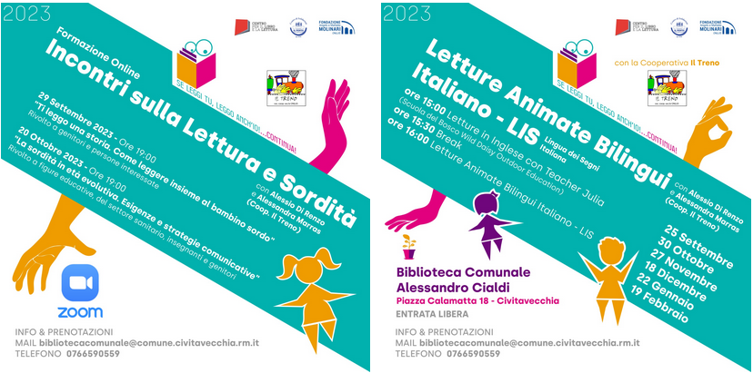 Biblioteca comunale · TI LEGGO UNA STORIA- LETTURE ANIMATE PER I